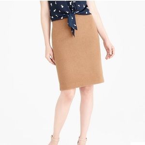 J.Crew Double Serge The Pencil Skirt NWOT